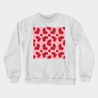 Red roses pattern Crewneck Sweatshirt